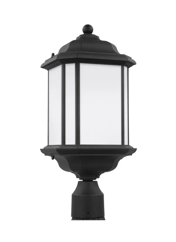 The Kent post lantern combines traditional styling with modern LED technology. Its compact 8.38-inch profile and wet-rated construction make it ideal for coastal and outdoor applications requiring reliable illumination.