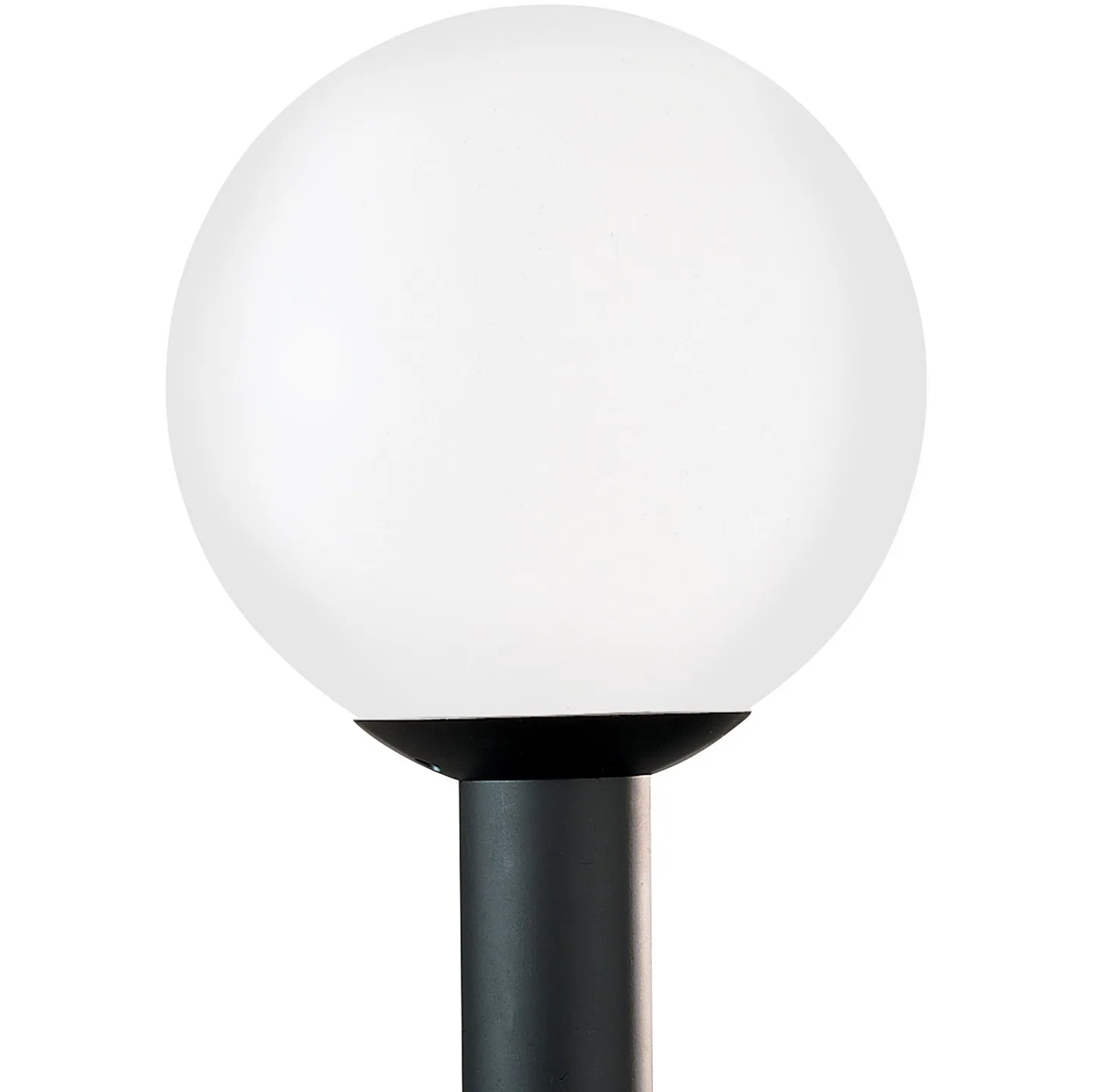 Outdoor Globe One Light Post Lantern in White