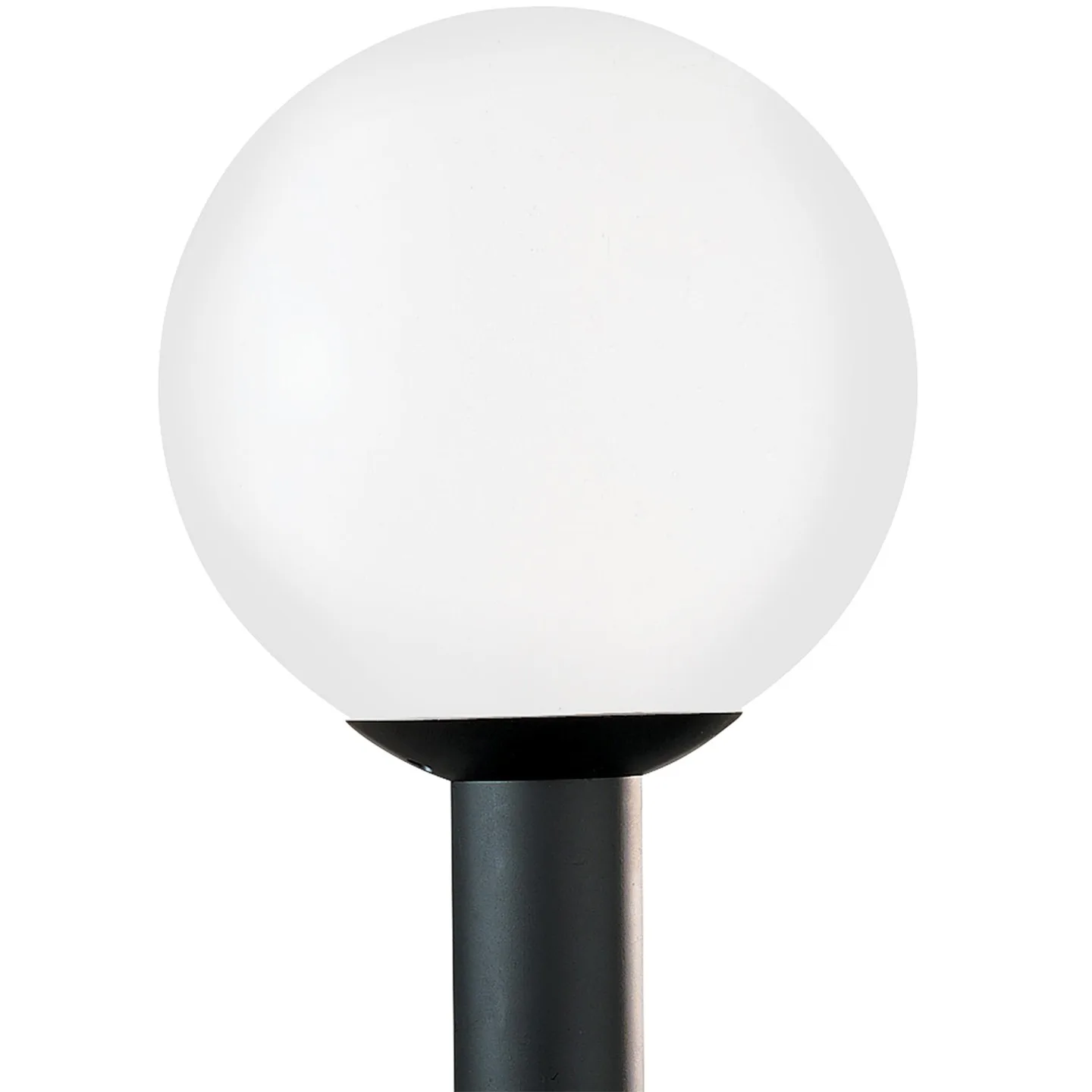 Outdoor Globe One Light Post Lantern in White