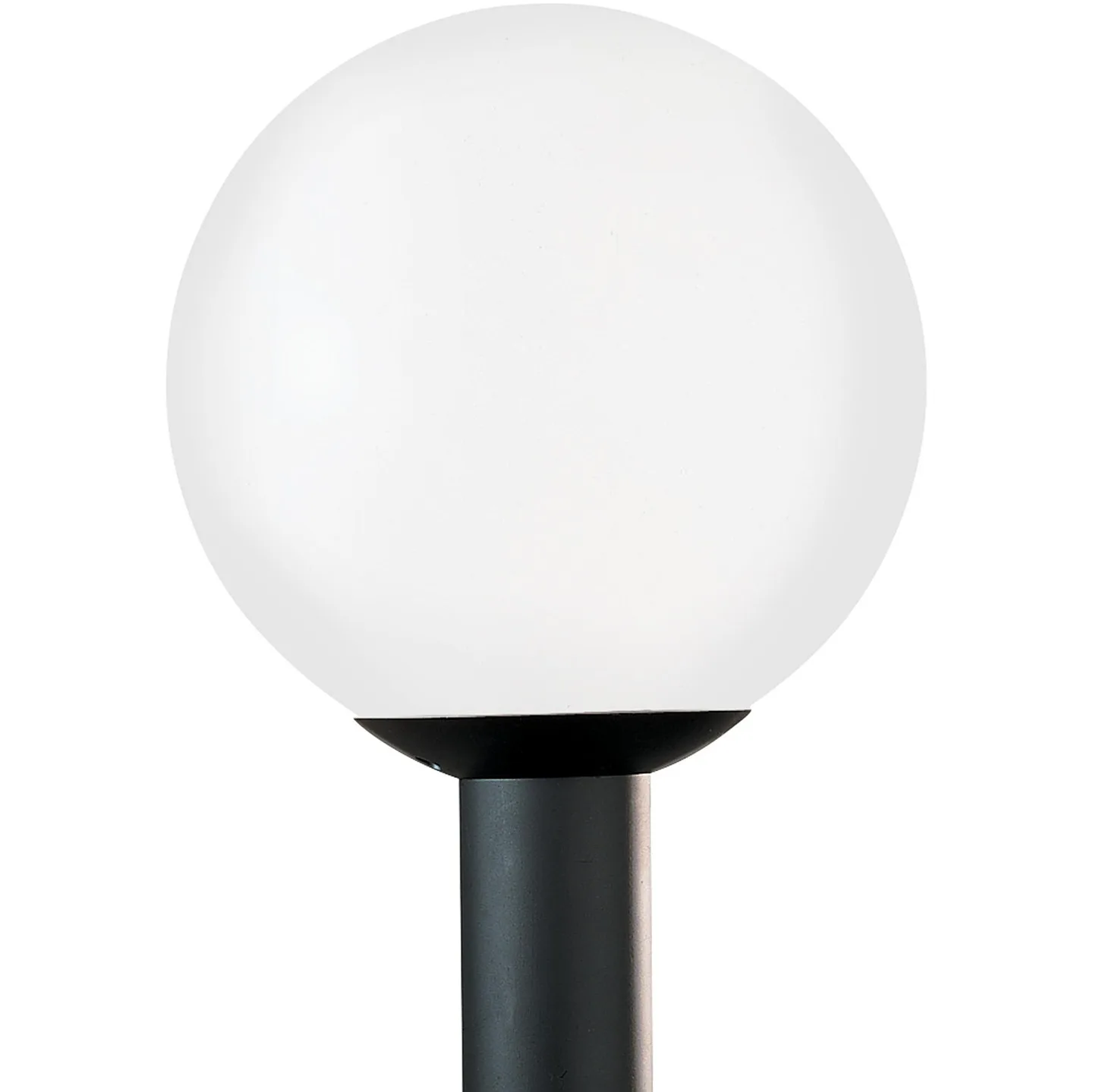 Outdoor Globe One Light Post Lantern in White