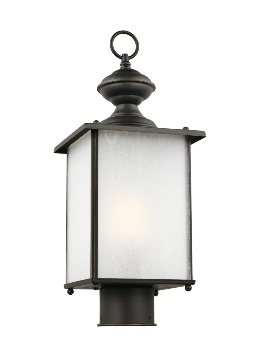 Jamestowne Outdoor Post Lantern in Antique Bronze