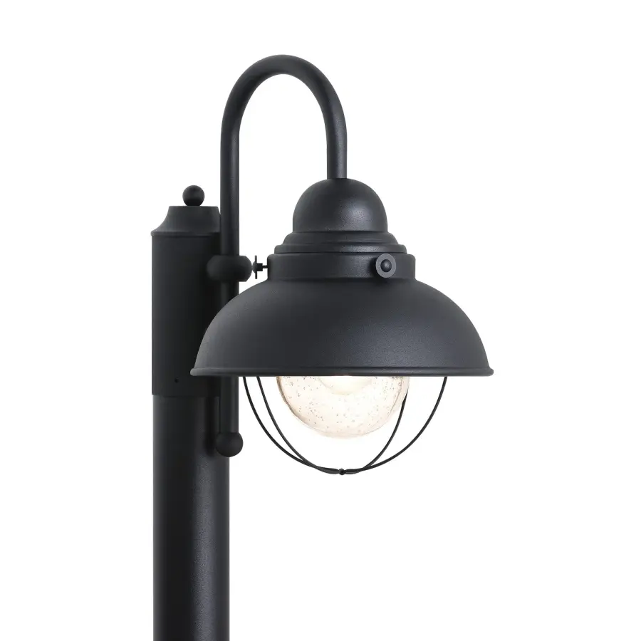 Sebring One Light Outdoor Post Lantern in Black