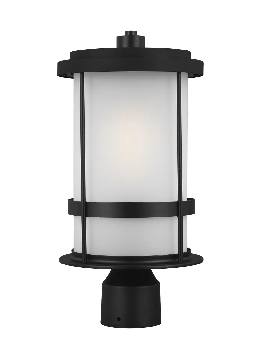 Wilburn One Light Outdoor Post Lantern in Black