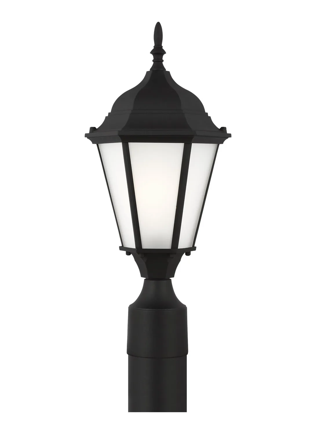 Bakersville One Light Outdoor Post Lantern in Black