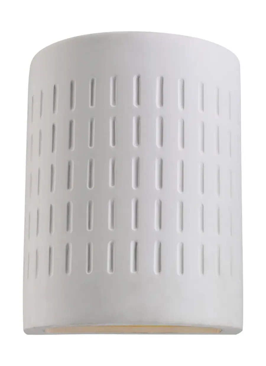 Paintable Ceramic Outdoor Wall Lantern