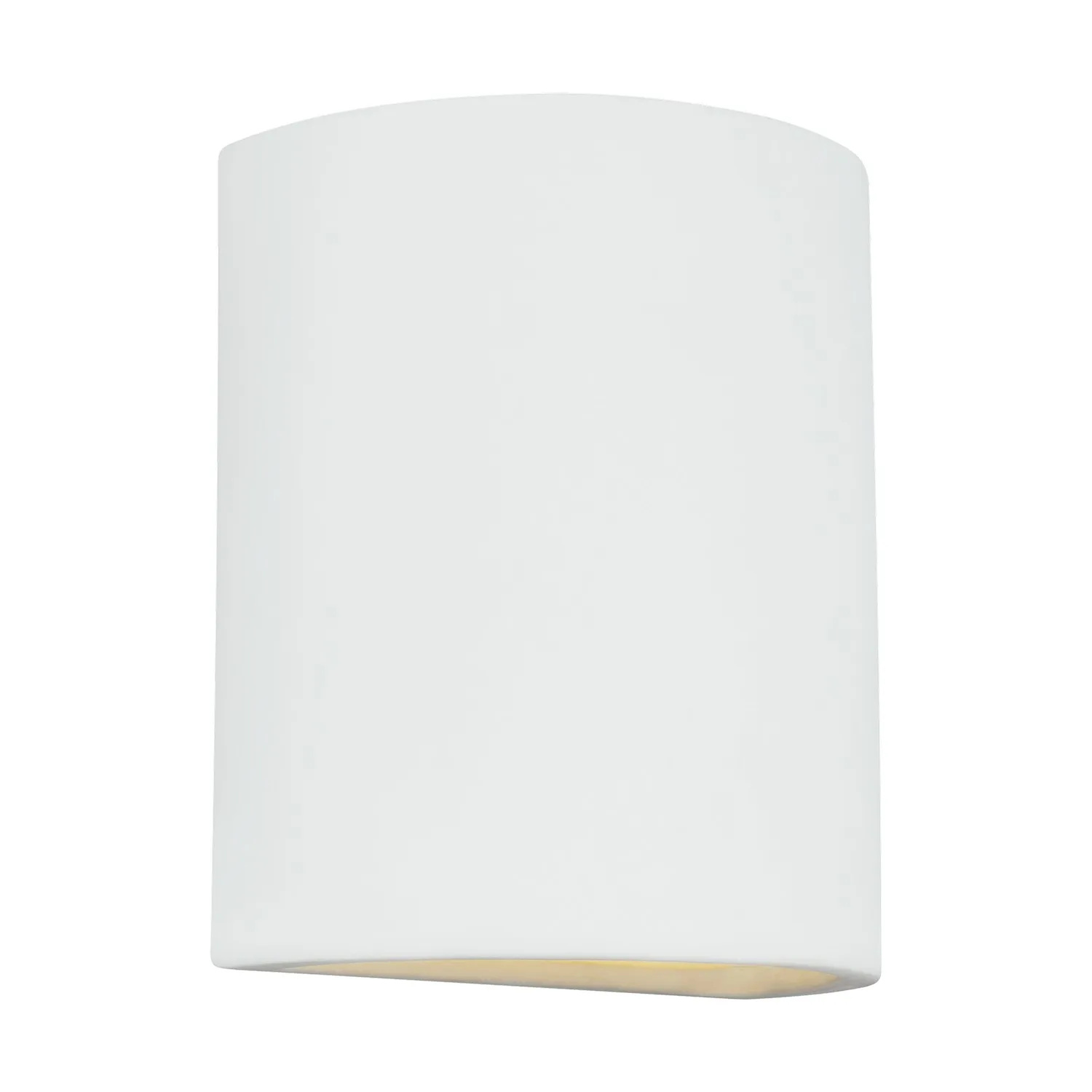 Paintable Ceramic One-Light Outdoor Wall Lantern