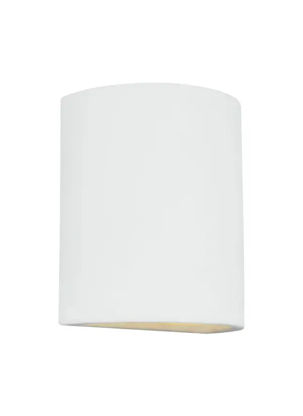 Paintable Ceramic One Light Outdoor Wall Lantern