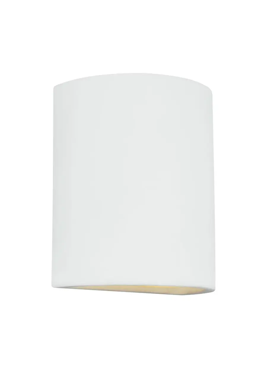 Paintable Ceramic One Light Outdoor Wall Lantern