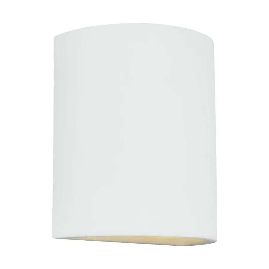 Paintable Ceramic One Light Outdoor Wall Lantern