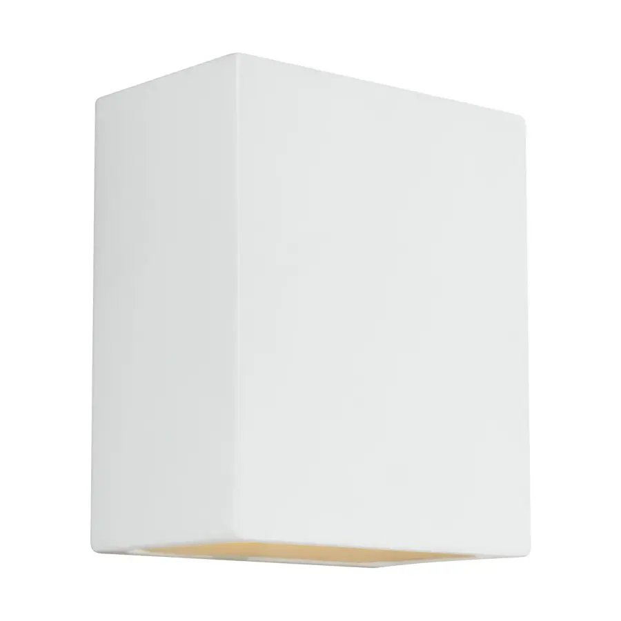 Paintable Ceramic One Light Outdoor Wall Lantern
