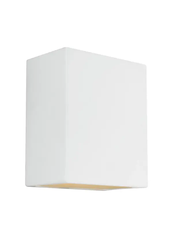 Paintable Ceramic One Light Outdoor Wall Lantern