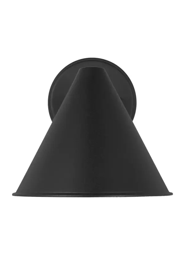 Crittenden One Light Outdoor Wall Lantern in Black
