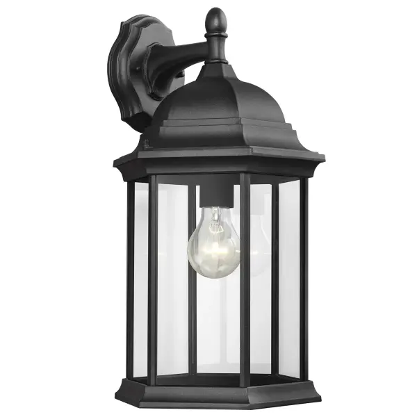 The Sevier outdoor wall lantern combines traditional lantern styling with modern durability. Its die-cast aluminum construction and wet rating make it ideal for exposed outdoor locations.