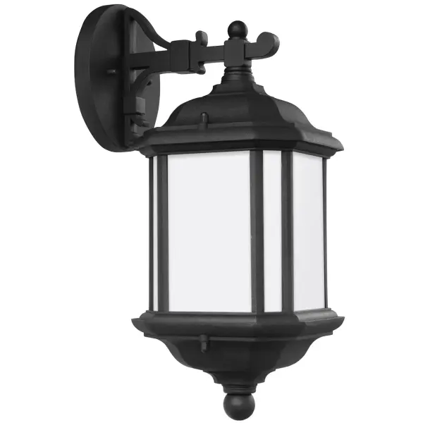 Kent One Light Outdoor Wall Lantern in Black