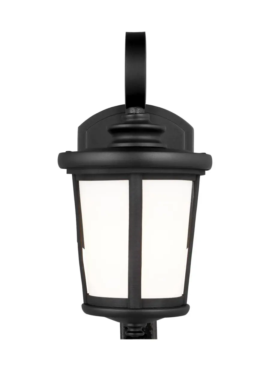Eddington One Light Outdoor Wall Lantern in Black