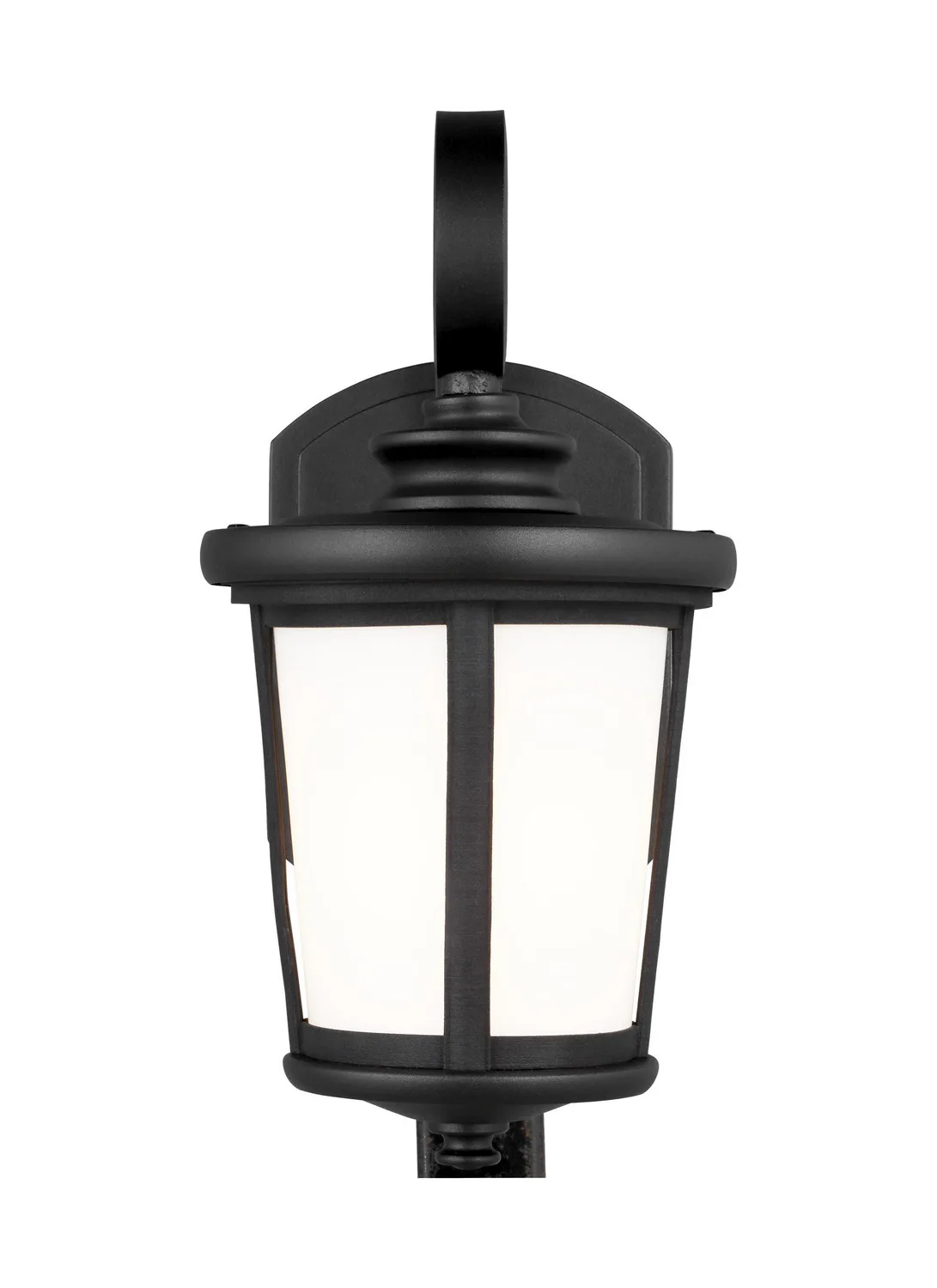 Eddington One Light Outdoor Wall Lantern in Black