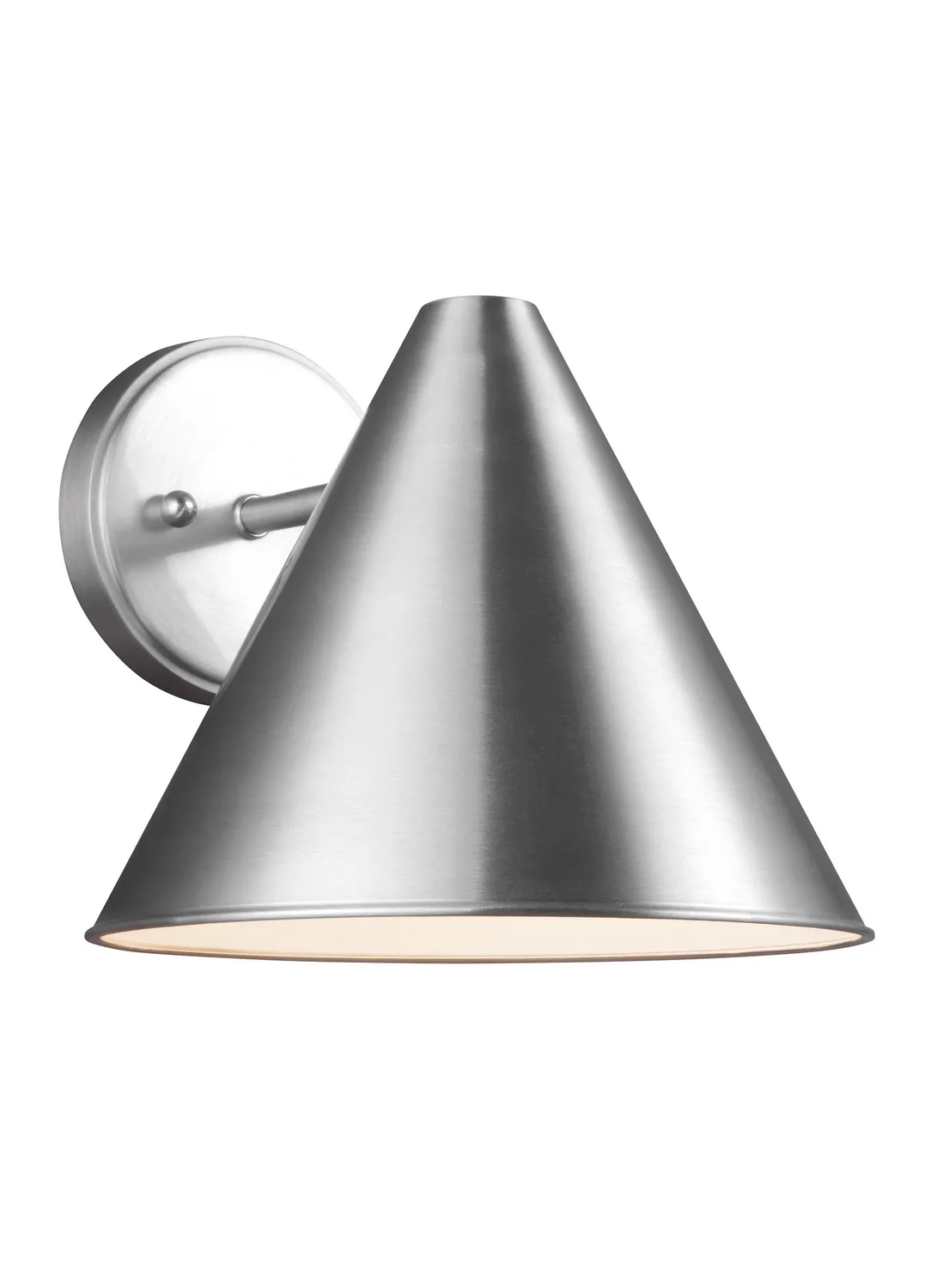 Crittenden Outdoor Wall Lantern in Satin Aluminum