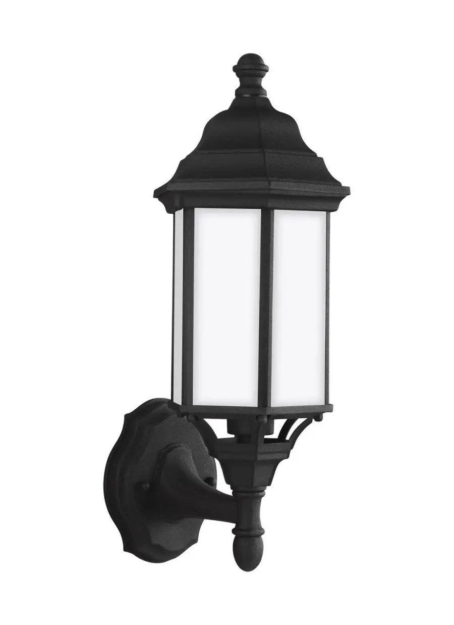 Sevier One Light Outdoor Wall Lantern in Black