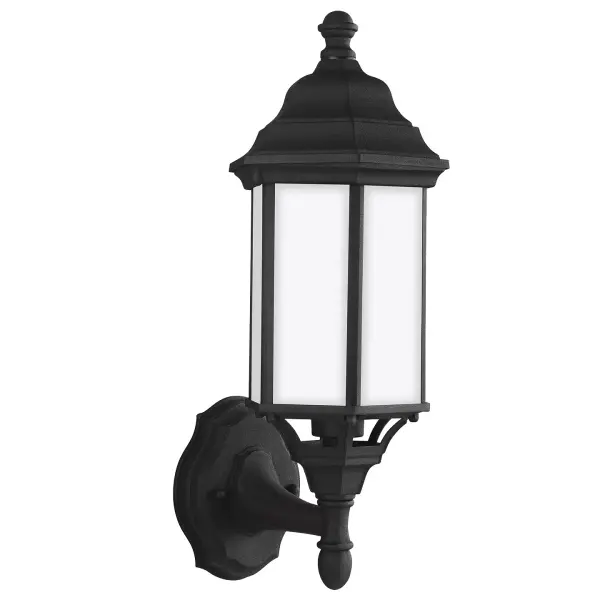 The Sevier outdoor wall lantern combines clean transitional styling with practical wet-rated performance. Its compact 6.5-inch width makes it ideal for smaller entryways and tight spaces while delivering 800 lumens of warm LED light.