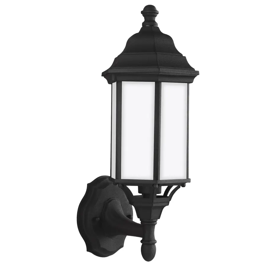 Sevier One Light Outdoor Wall Lantern in Black