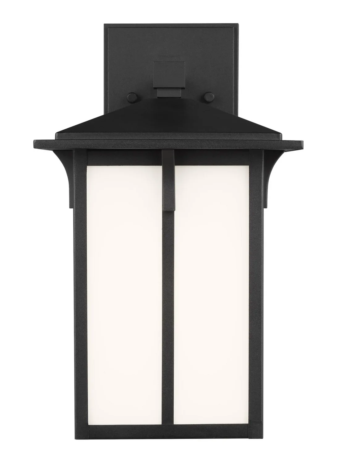 Tomek One Light Outdoor Wall Lantern in Black