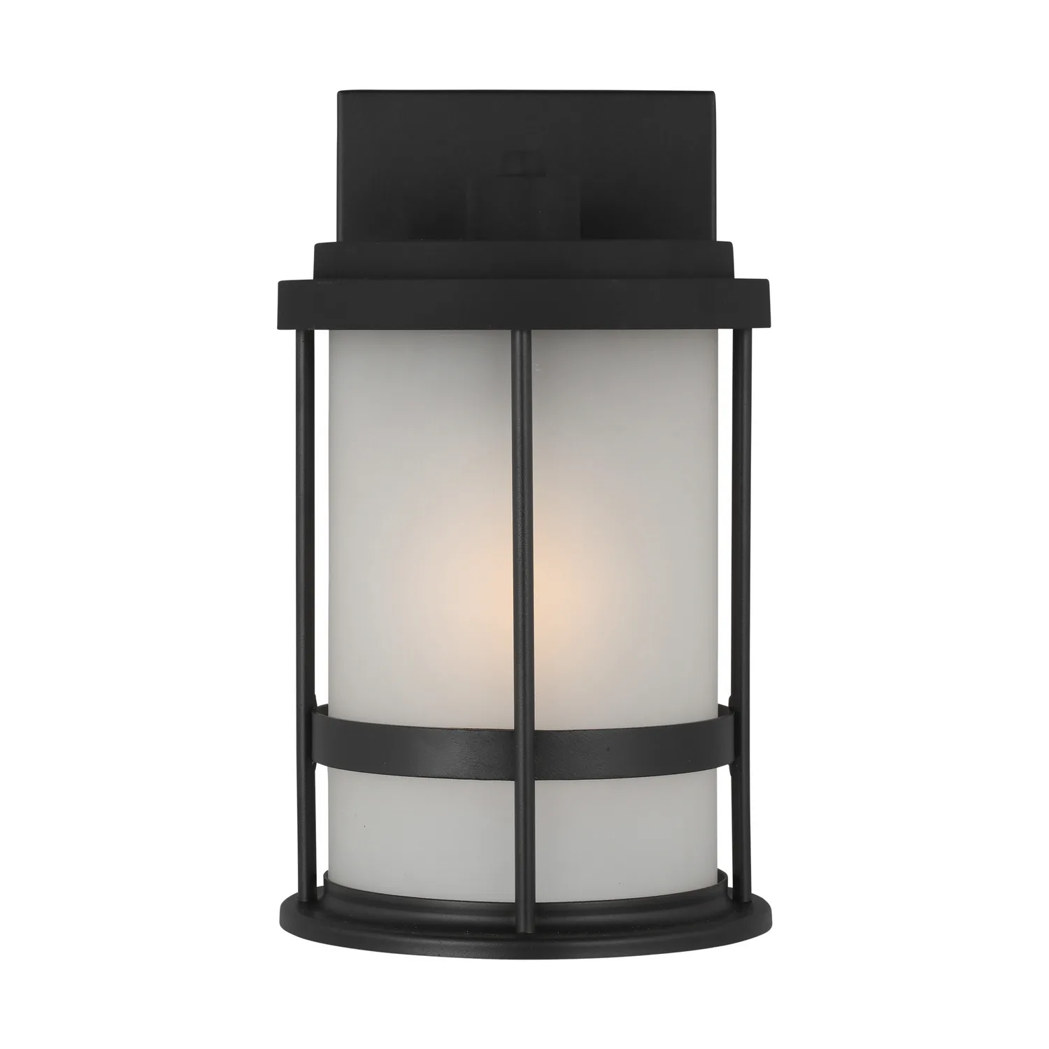 Wilburn One Light Outdoor Wall Lantern in Black