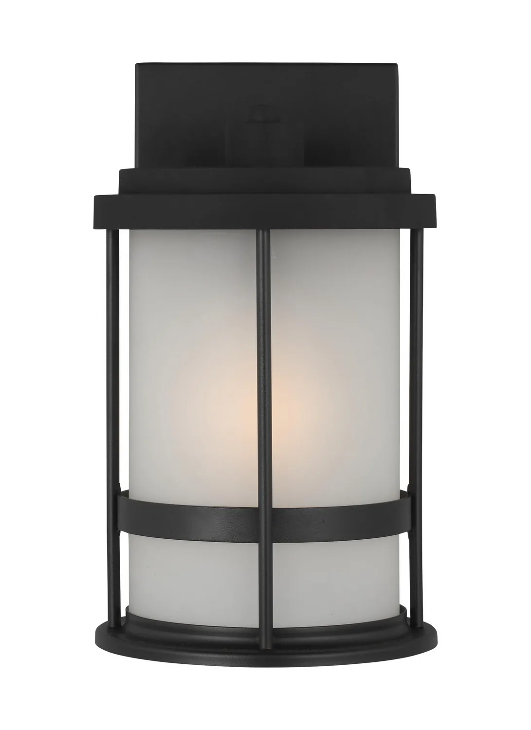 Wilburn One Light Outdoor Wall Lantern in Black