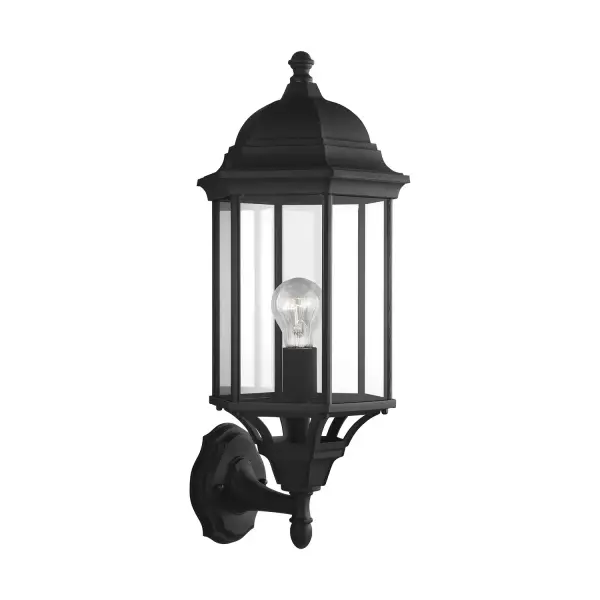 The Sevier outdoor wall lantern combines traditional styling with modern durability. Its die-cast aluminum construction and wet-rated certification make it ideal for exposed outdoor locations, while clear glass maximizes light output.