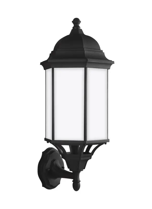 Sevier One Light Outdoor Wall Lantern in Black