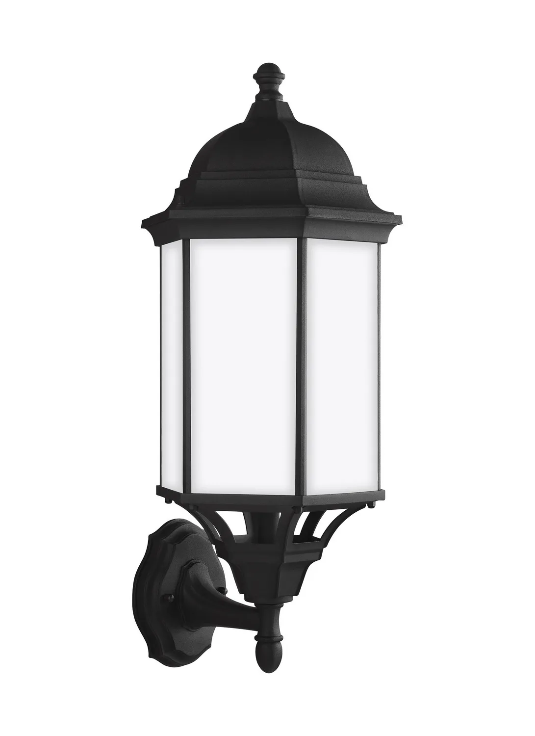Sevier One Light Outdoor Wall Lantern in Black
