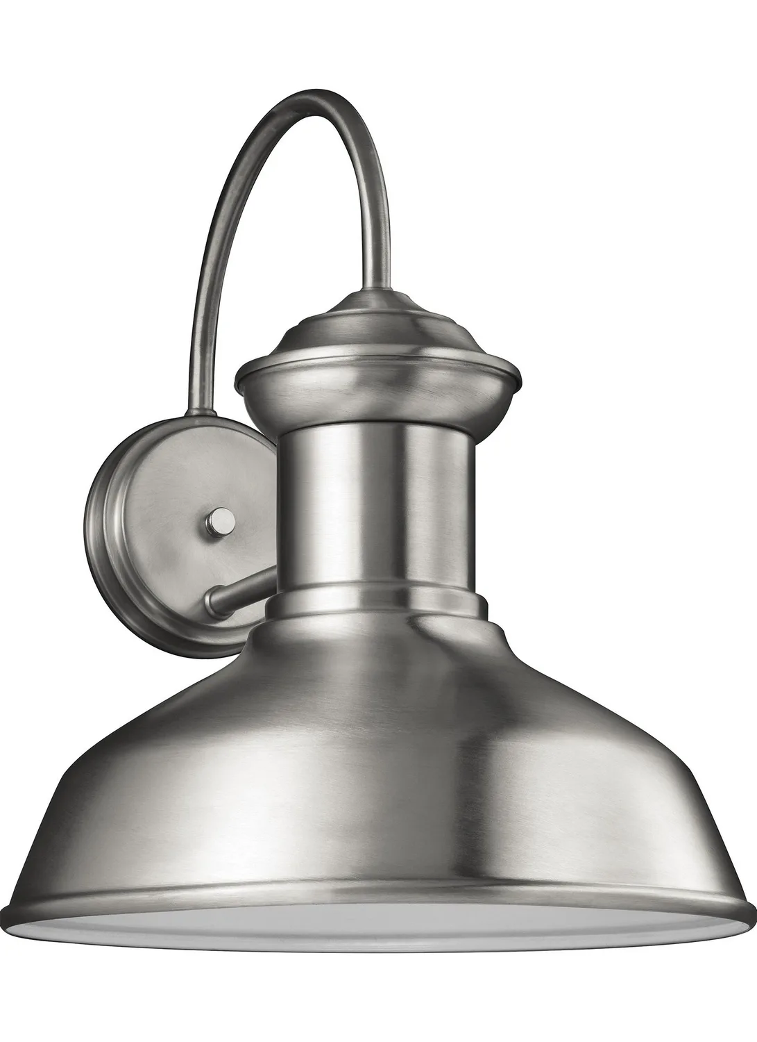Fredricksburg One Light Outdoor Wall Lantern in Satin Aluminum