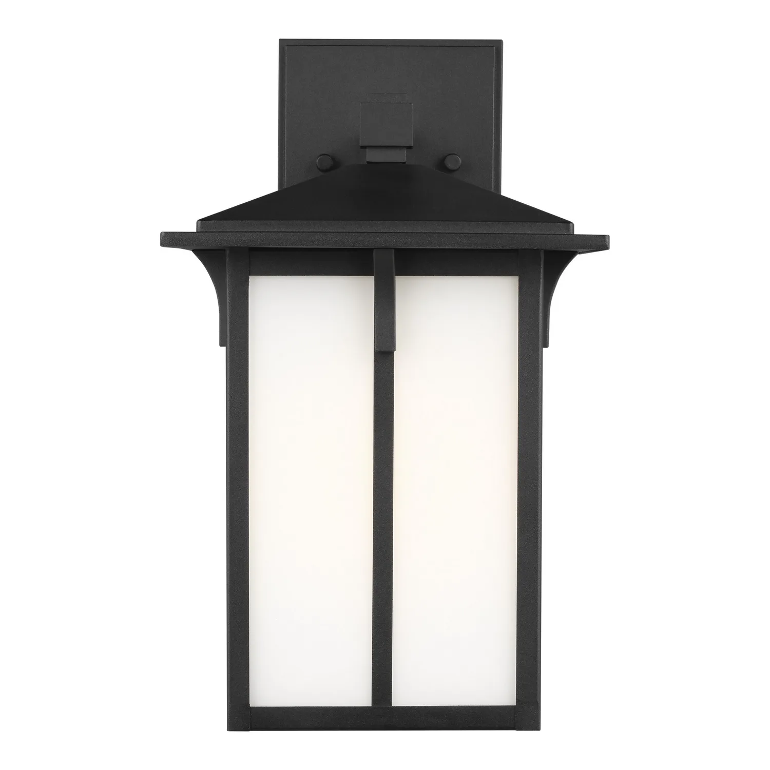 Tomek One Light Outdoor Wall Lantern in Black