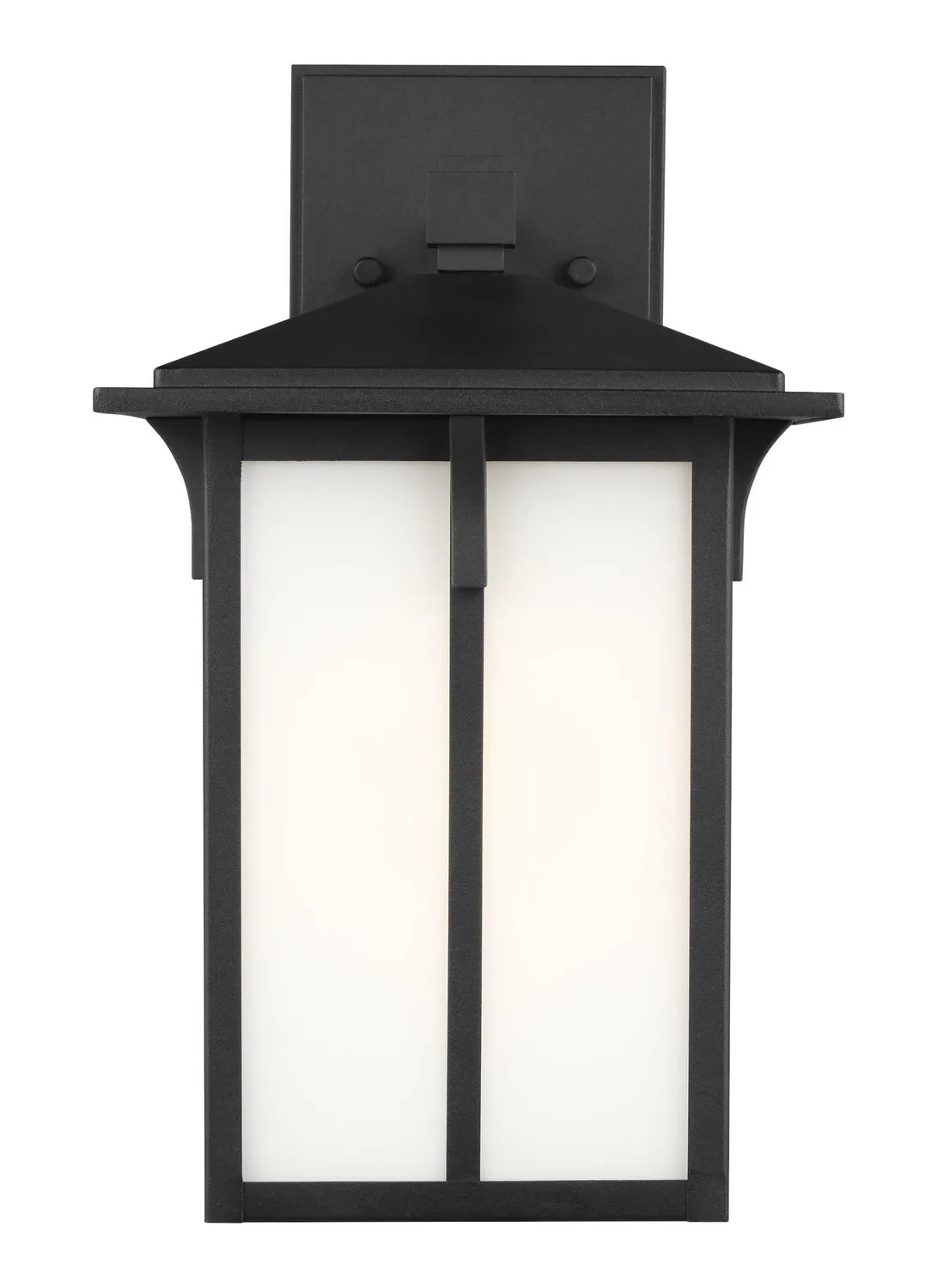 Tomek One Light Outdoor Wall Lantern in Black