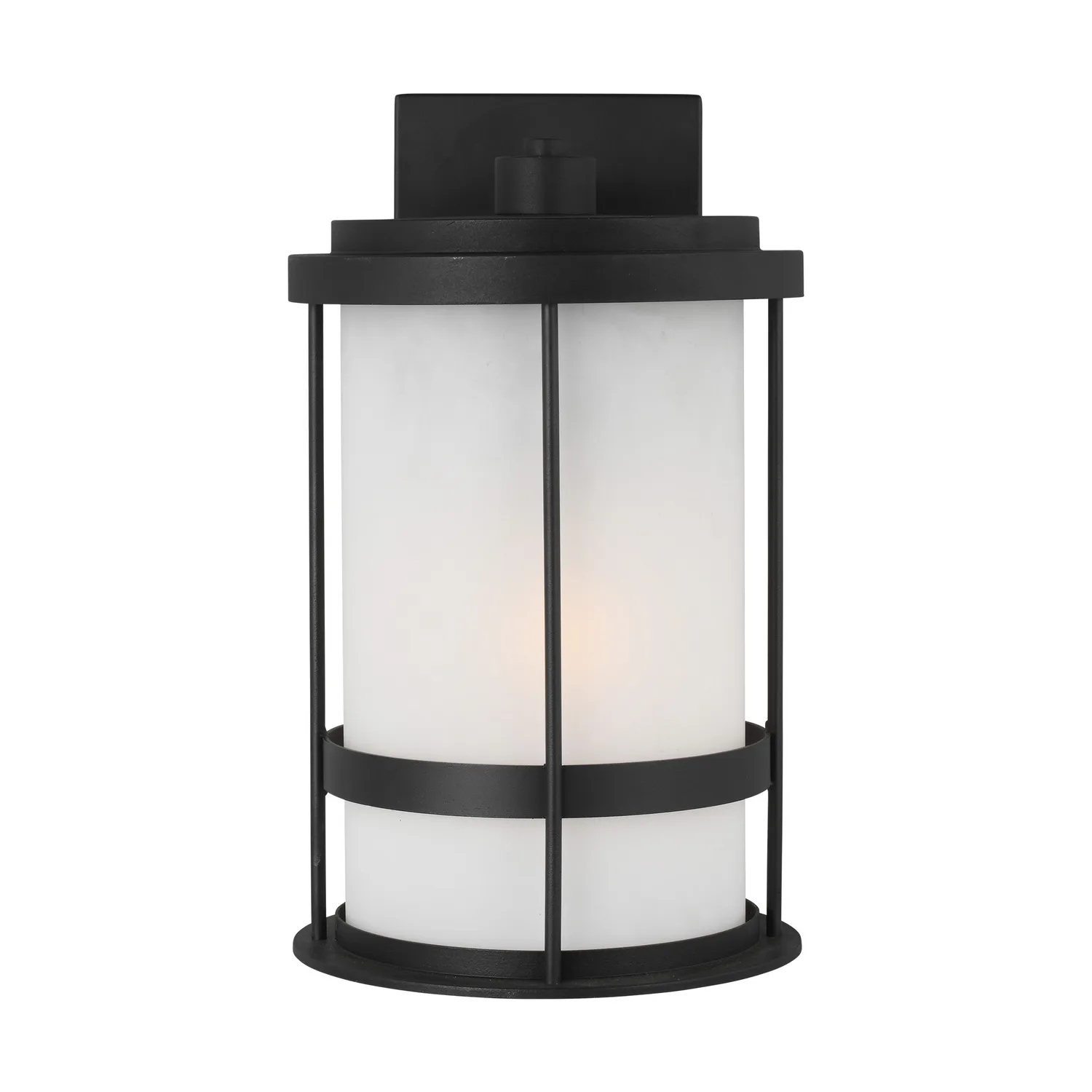 Wilburn One Light Outdoor Wall Lantern in Black