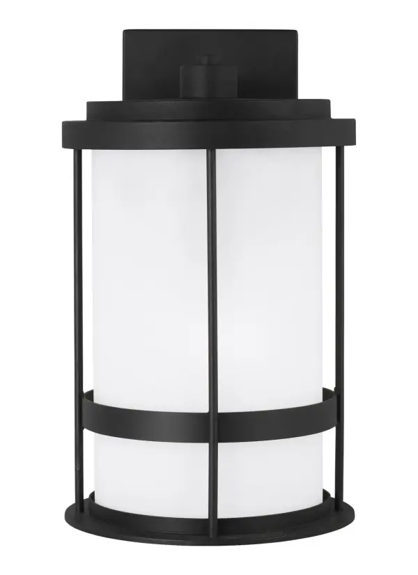 Wilburn One Light Outdoor Wall Lantern in Black