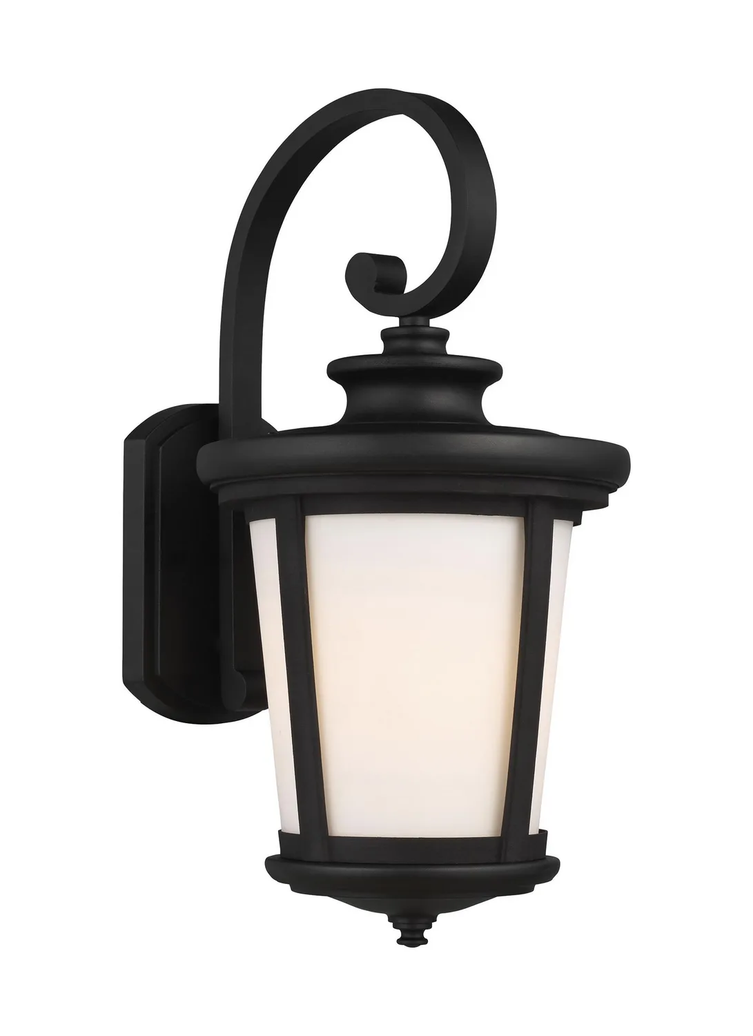 Eddington One Light Outdoor Wall Lantern in Black