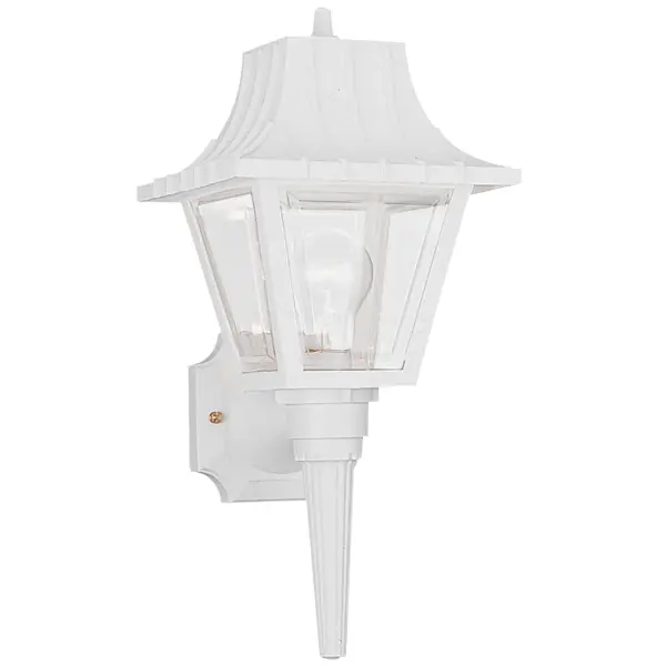 Polycarbonate Outdoor Wall Lantern in White