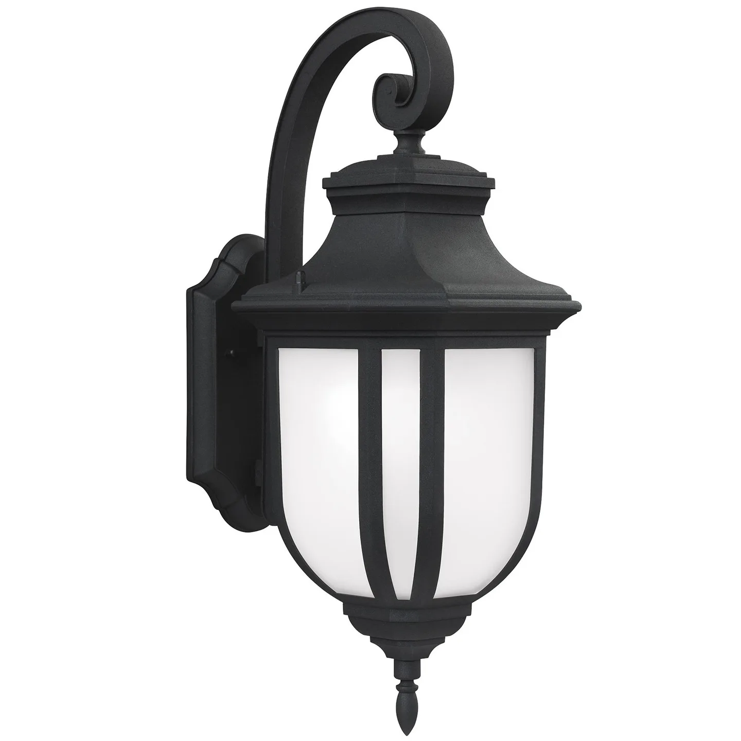 Childress One Light Outdoor Wall Lantern in Black