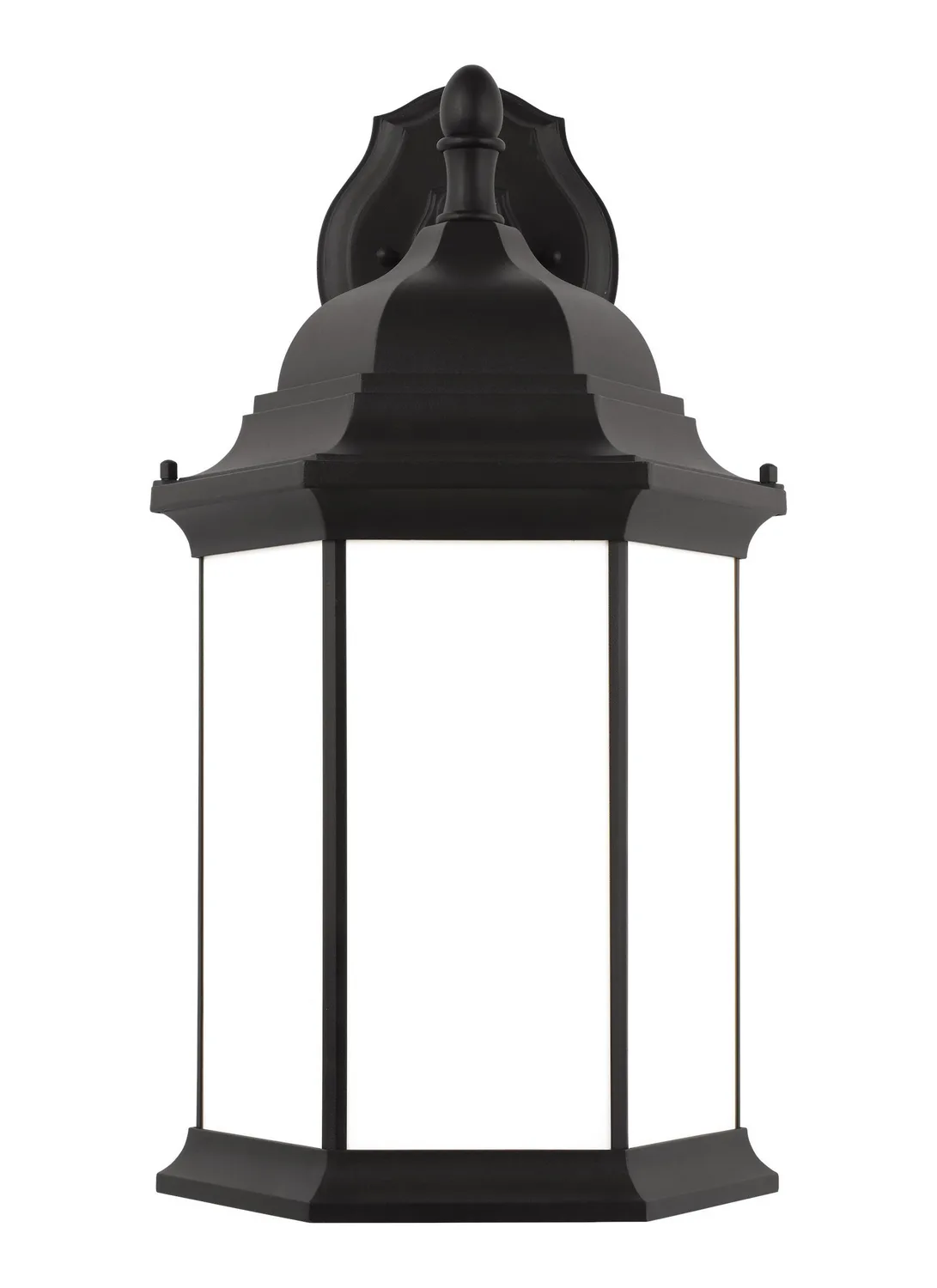 Sevier One Light Outdoor Wall Lantern in Black