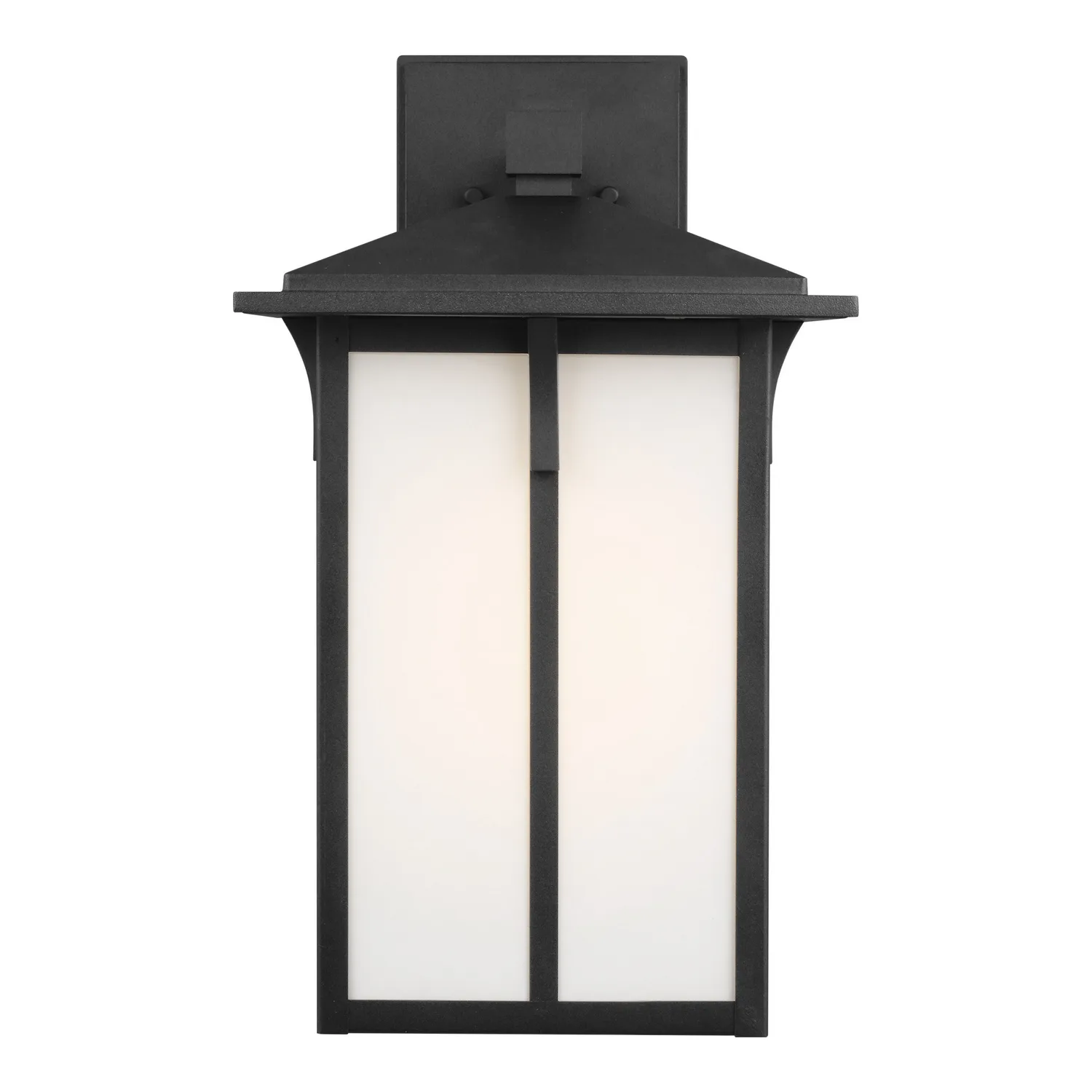 Tomek One Light Outdoor Wall Lantern in Black