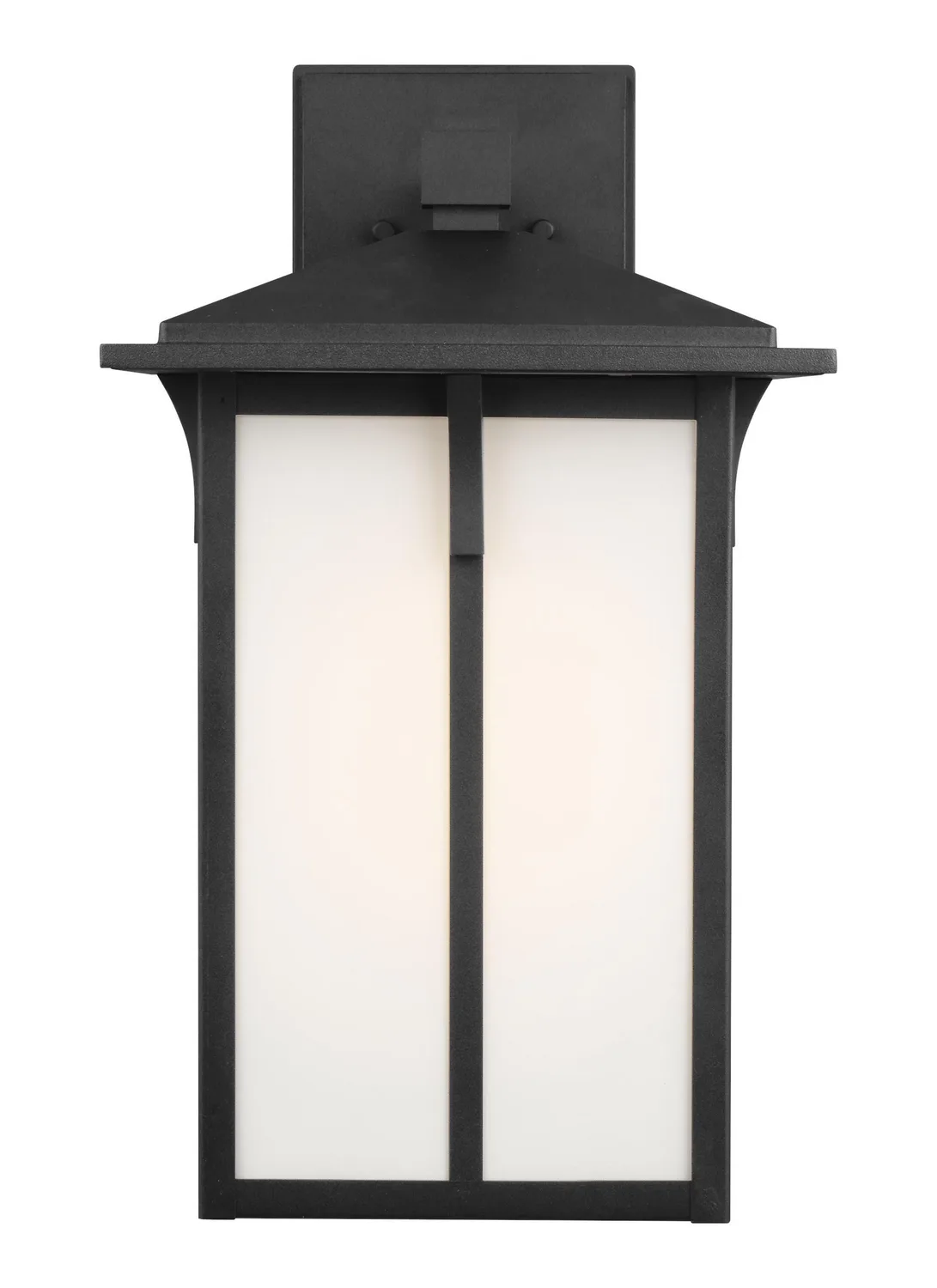 Tomek One Light Outdoor Wall Lantern in Black