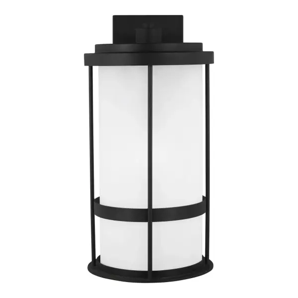 Wilburn One Light Outdoor Wall Lantern in Black