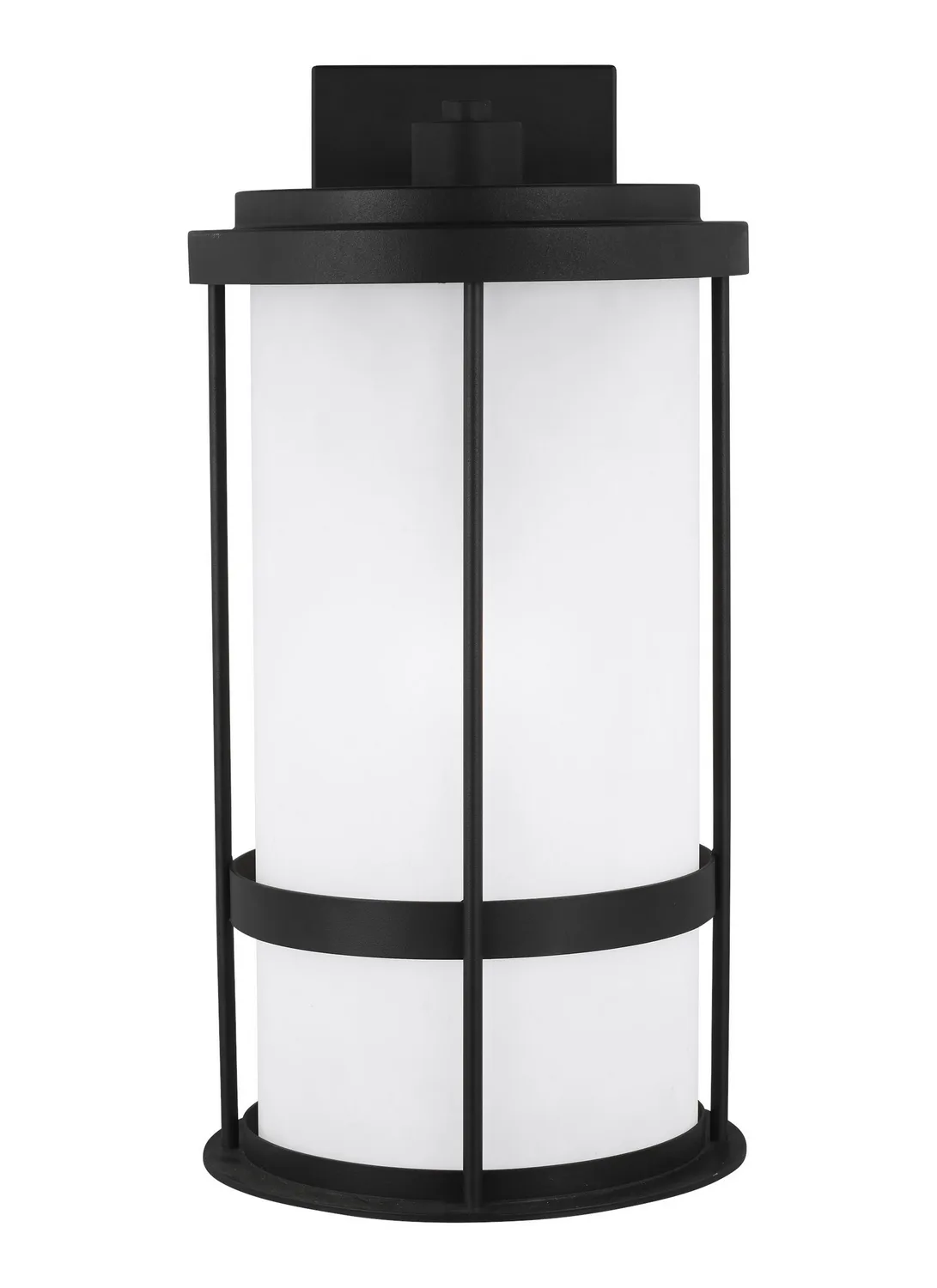 Wilburn One Light Outdoor Wall Lantern in Black