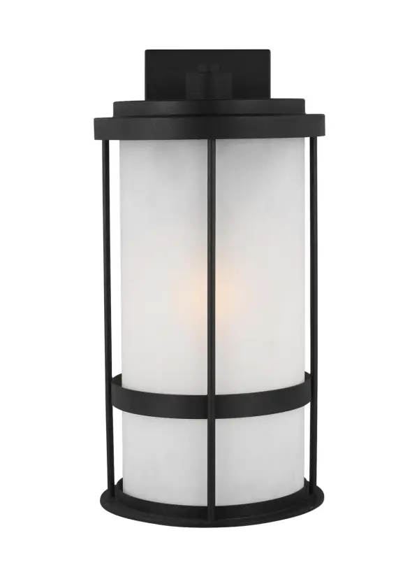 Wilburn One Light Outdoor Wall Lantern in Black