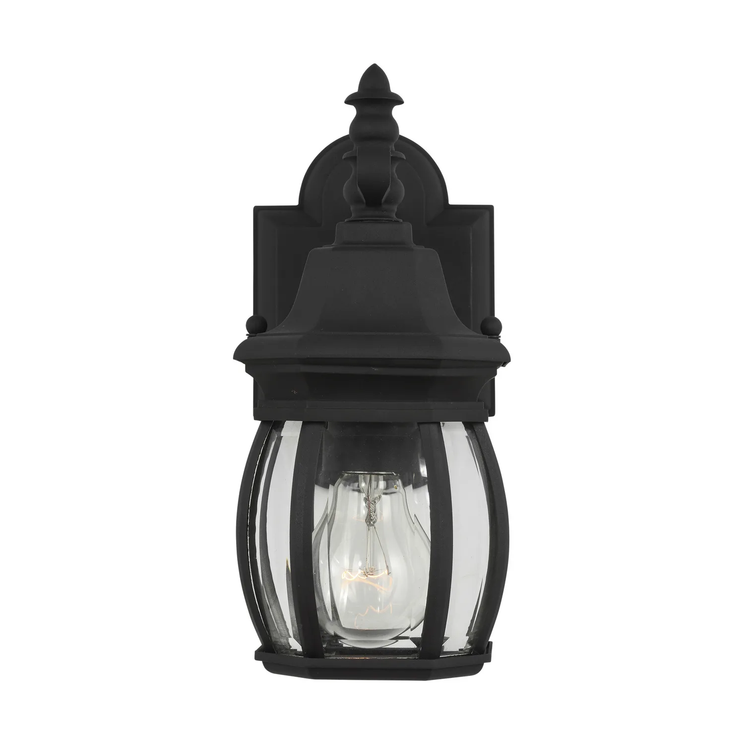 Wynfield One Light Outdoor Wall Lantern in Black