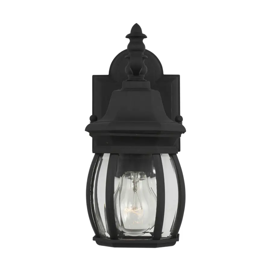 Wynfield One Light Outdoor Wall Lantern in Black