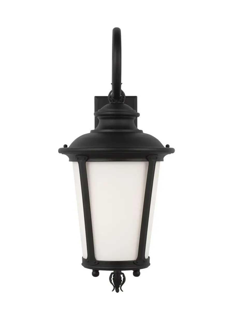 Cape May One Light Outdoor Wall Lantern in Black