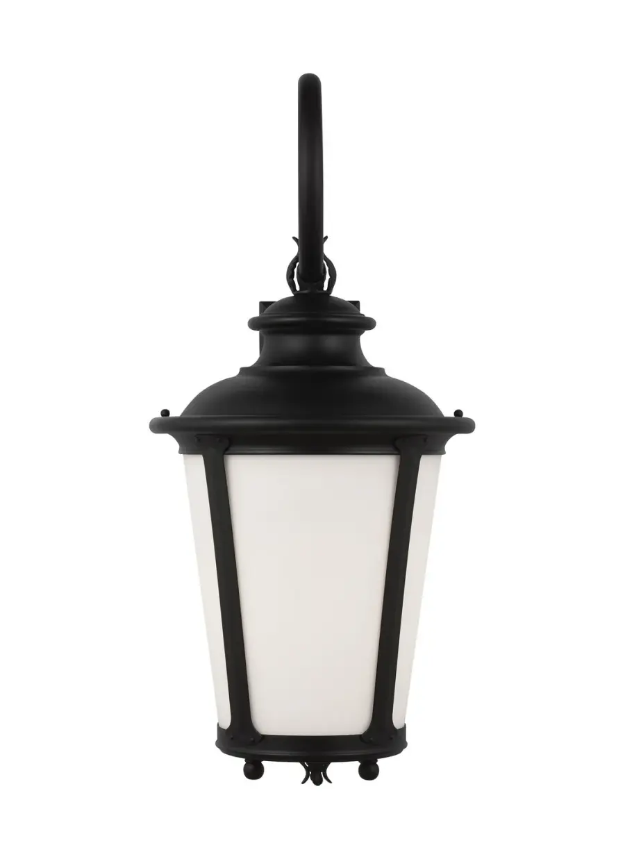 Cape May One Light Outdoor Wall Lantern in Black