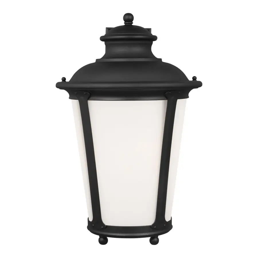 Cape May One Light Outdoor Wall Lantern in Black