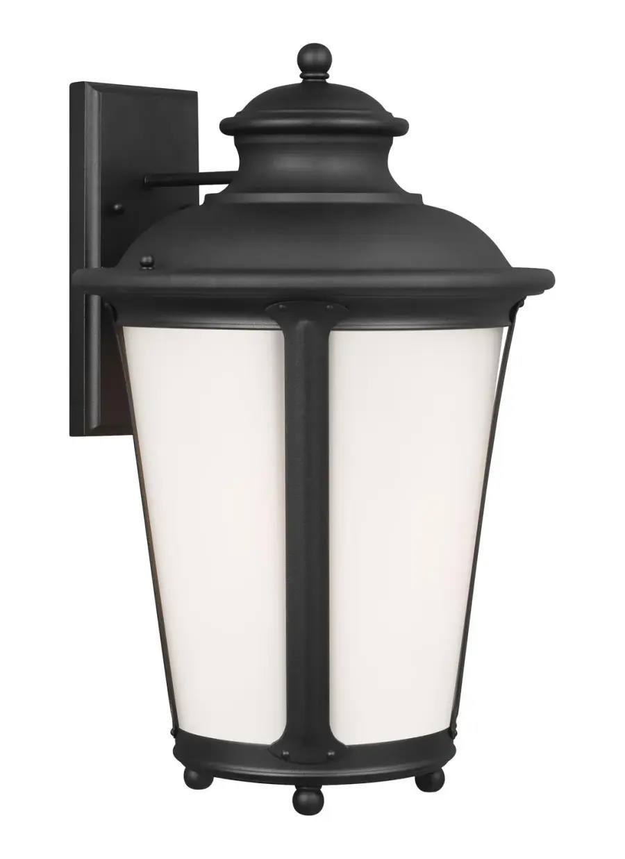 Cape May One Light Outdoor Wall Lantern in Black